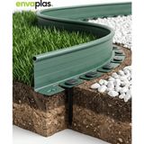 Envaplas Pratik Garden Esnek Çim Ayırıcı 10 M Yeşil Çim Sınırlayıcı Taş Toprak Ayıracı Çim Ayracı Çim Bariyeri