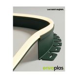 EnvaPlas Profesyonel Bahçe Ekipmanları Pratik Garden ENVAPLAS Esnek Yeşil Neon Led Takılabilir çim sınırlayıcı 25 M Çim Ayırıcı