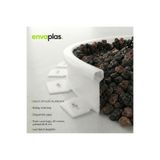 EnvaPlas Profesyonel Bahçe Ekipmanları Pratik Garden Şeffaf Esnek Led Takılabilir Esnek Çim Sınırlayıcı 10 MT Çim Taş Toprak Ayırıcı Çim