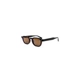 Envaris Kahverengi Retro Köşeli Kemik Çerçeve Unisex UV400 Vintage Retro Güneş Gözlüğü