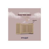enwood ALGOL MODÜLER MDF SALLANAN BEŞİK SAFİR MEŞE (İÇ YATAK ÖLÇÜSÜ 60 CM X 100 CM) SAFİR MEŞE