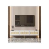 enwood Andromeda GOLD SERİSİ 180 cm 3 kapaklı MDF TV ÜNİTESİ 180 x 50 x 32 cm