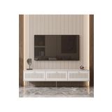 enwood Andromeda SİLVER SERİSİ 180 cm 3 kapaklı MDF TV ÜNİTESİ 180 x 50 x 32 cm