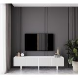 ENWOOD CAPELLA BEYAZ COUNTRY 4 KAPAKLI AHŞAP AYAKLI 160 CM TV ÜNİTESİ