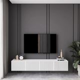 ENWOOD CAPELLA BEYAZ COUNTRY 4 KAPAKLI DUVARA MONTE 180 CM TV ÜNİTESİ