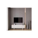 enwood Capella Beyaz Country Mdf 3 Kapaklı Ahşap Ayaklı 140 Cm Tv Ünitesi BEYAZ