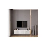 enwood Capella Beyaz Country Mdf 3 Kapaklı Duvara Monte 140 Cm Tv Ünitesi BEYAZ