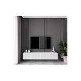 enwood Capella Beyaz Country Mdf 4 Kapaklı Duvara Monte 180 Cm Tv Ünitesi BEYAZ