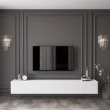 ENWOOD CAPELLA COUNTRY BEYAZ 5 KAPAKLI DUVARA MONTE 200 CM TV ÜNİTESİ