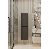 Enwood Capella gri Mdf Çok Amaçlı Banyo Dolabı 138X34 cm