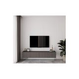 enwood Capella Gri Mdf Country 4 Kapaklı DUVARA MONTE 160 Cm Tv Ünitesi GRİ 160 x 500