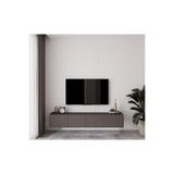 enwood Capella Gri Mdf Country 4 Kapaklı DUVARA MONTE 180 Cm Tv Ünitesi GRİ 180 x 50