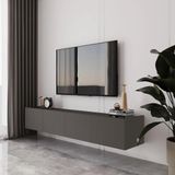 enwood Capella Gri Mdf Country 4 Kapaklı DUVARA MONTE 180 Cm Tv Ünitesi