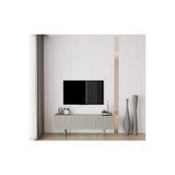 enwood Capella kumtaşı Country Mdf 3 Kapaklı Ahşap Ayaklı 140 Cm Tv Ünitesi