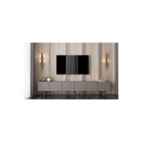 enwood CAPELLA Mdf 6 Kapaklı Ahşap Ayaklı (120 CM X 2 ADET) 240 Cm Tv Ünitesi Gri 120 x 30