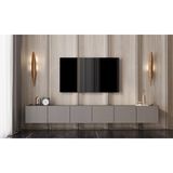 Enwood Capella Mdf 6 Kapaklı Duvara Monte (120 cm x 2 Adet) 240 cm Tv Ünitesi - Gri - 120 CM X 2 ADET