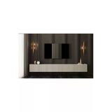 enwood CAPELLA Mdf 6 Kapaklı Duvara Monte KUMTAŞI (120 CM X 2 ADET) 240 Cm Tv Ünitesi