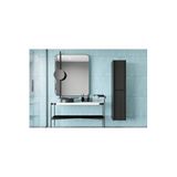 enwood CAPELLA MODÜLER SİYAH DUVARA MONTE MDF BANYO DOLABI (ÖLÇÜSÜ 138 CM X 34 CM x 32 cm) SİAYH