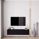 ENWOOD CAPELLA SİYAH COUNTRY 3 KAPAKLI DUVARA MONTE 140 CM TV ÜNİTESİ