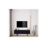 enwood Capella Siyah Country Mdf 3 Kapaklı Ahşap Ayaklı 140 Cm Tv Ünitesi SİYAH 140 x 52