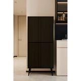enwood CAPELLA SİYAH MDF ÇOK AMAÇLI KİLER-MUTFAK DOLABI 158 CM