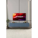 Enwood Capella Tv Ünitesi Duman Mavi Mdf 4 Kapaklı 160 Cm Duvara Monte