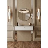 Enwood Lina Dresuar ve Makyaj Masası %100 Mdf Düşme Kapak 69 cm - Beyaz