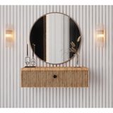 Enwood Mimosa Atlantik Çam Rengi Mdf Duvara Monte Kapaklı Dresuar( 69 cm )