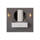 enwood MİMOSA BEYAZ MDF DUVARA MONTE KAPAKLI DRESUAR,Makyaj masası ( 69 cm)