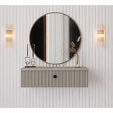 Enwood Mimosa Kum Taşı Rengi Mdf Duvara Monte Kapaklı Dresuar ( 69 cm) - Kumtaşı