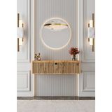 Enwood Mimosa Mdf Duvara Monte Kapaklı Dresuar (90 Cm) - Atlantik Çam