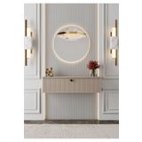 enwood MİMOSA MDF DUVARA MONTE KAPAKLI DRESUAR,Makyaj masası (90 cm)