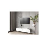 enwood Regulus Beyaz Mdf 2 Kapaklı Ahşap Ayaklı 140 Cm Modern Tv Ünitesi