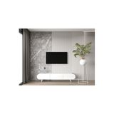 enwood Regulus Beyaz Mdf 3 Kapaklı Ahşap Ayaklı 180 Cm Modern Tv Ünitesi BEYAZ 180 x 50