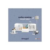 Enwood Sirius Modüler & Montessori Mdf Beyaz Su Bazlı Boyalı Çocuk Karyola 77 Cm X 201 Cm X 91 Cm