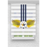 (ENXBOY)LAJİVERT DİJİTAL BASKILI ZEBRA PERDE-COCUK ODASI-STOR PERDE