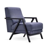Enza Home 11802 Pavia Kadife Dokulu Lacivert Berjer