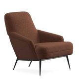Enza Home 12405 Valdera Keten Dokulu Kahve Berjer