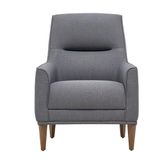 Enza Home 13009 Pavia Kadife Dokulu Gri Berjer