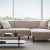 Enza Home 14001 Terra Yataklı Sağ Kadife Dokulu Kemik Köşe Takımı