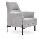 Enza Home 16008 Terra Keten Dokulu Orta Gri Berjer