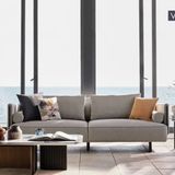 Enza Home 17605 Canton Keten Dokulu Beyaz 2.5'lu Koltuk