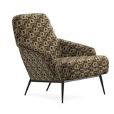 Enza Home 21510 Valdera Keten Dokulu Kahve Berjer