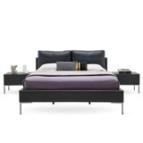 Enza Home 22802 Gri Suni Deri Kumaş 160x200 cm Legato Başlıklı Baza