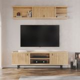 Enza Home Austin 250x45 cm Açık Meşe Mini TV Ünitesi