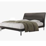 Enza Home Austin 40110 Gri-15202 Koyu Gri 180x200 cm Başlıklı Karyola