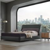 Enza Home Austin Koyu Gri 200x200 cm Baza Başlık Set