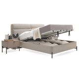Enza Home Berta 17601 Bej 180x200 cm Başlıklı Baza