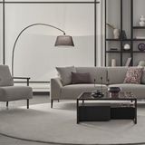 Enza Home Berta 3'lü Yataklı Koltuk + Berjer, Şönil Dokulu, 17601 Bej