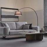Enza Home Bold 50201 Gri Dokuma Kumaş 3'lü Koltuk